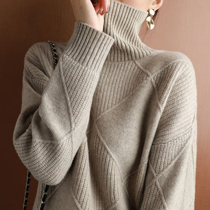 LP | Elegante maglione in cashmere a collo alto