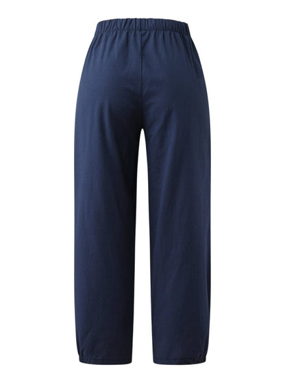 LP | Pantaloni in cotone alla caviglia