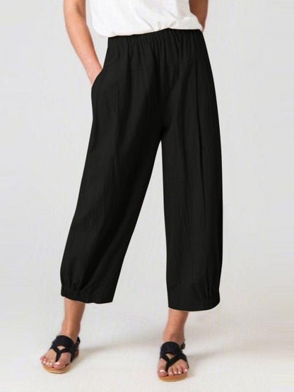 LP | Pantaloni in cotone alla caviglia