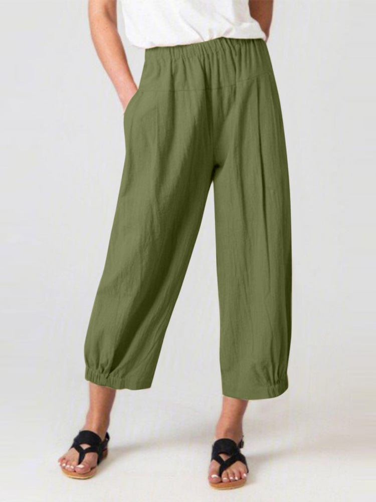 LP | Pantaloni in cotone alla caviglia