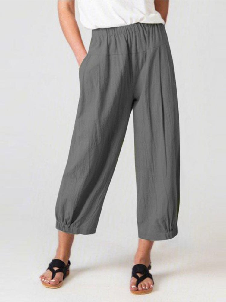 LP | Pantaloni in cotone alla caviglia