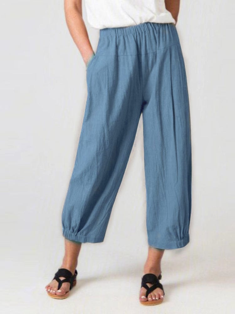 LP | Pantaloni in cotone alla caviglia