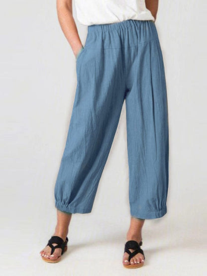 LP | Pantaloni in cotone alla caviglia