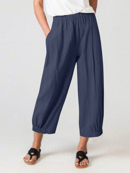 LP | Pantaloni in cotone alla caviglia