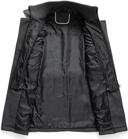 LP | Cappotto in lana a doppio collo per l'autunno e l'inverno