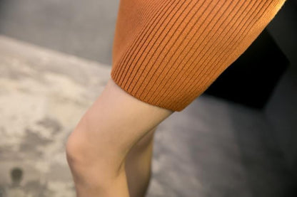 LP | Mini abito in maglia con collo alto