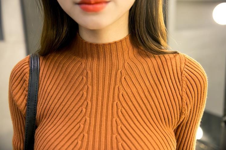 LP | Mini abito in maglia con collo alto