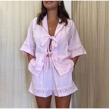 LP | Abiti ricamati con pantaloncini