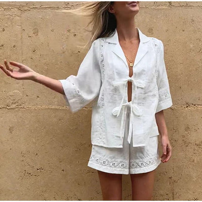 LP | Abiti ricamati con pantaloncini