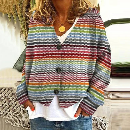 LP | Cardigan floreale con bottoni