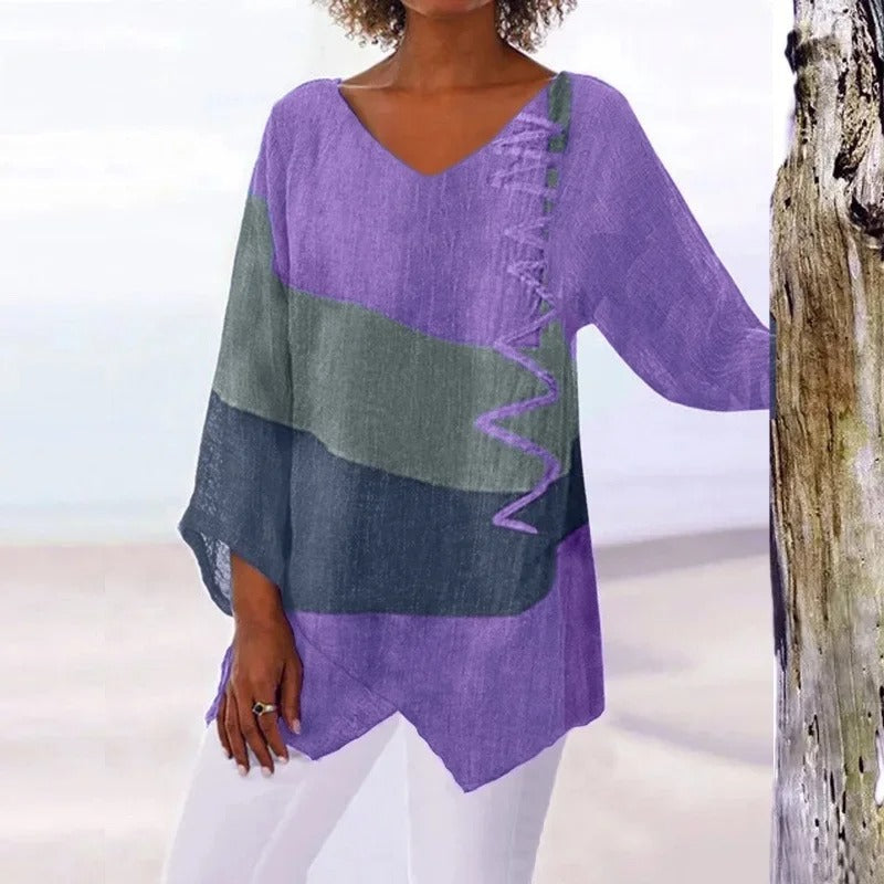 LP | Elegante camicia estiva tricolore