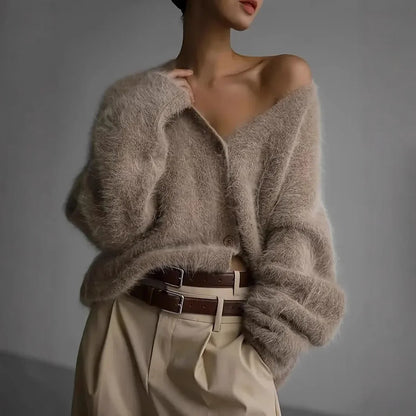 LP | Vaporoso cardigan off-the-shoulder