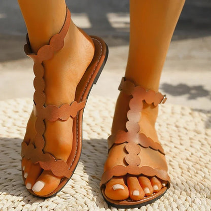 LP | Sandali con bordo dentellato
