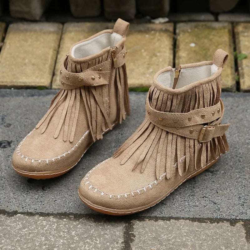 LP | Stivali mocassino con frange Boho