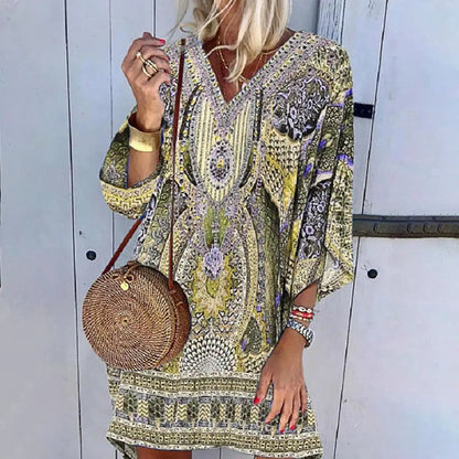 LP | Mini abito allentato in stile boho