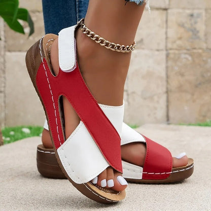 LP | Sandali casual con zeppa e cinturini incrociati