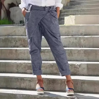 LP | Pantalone affusolato con fascia frontale
