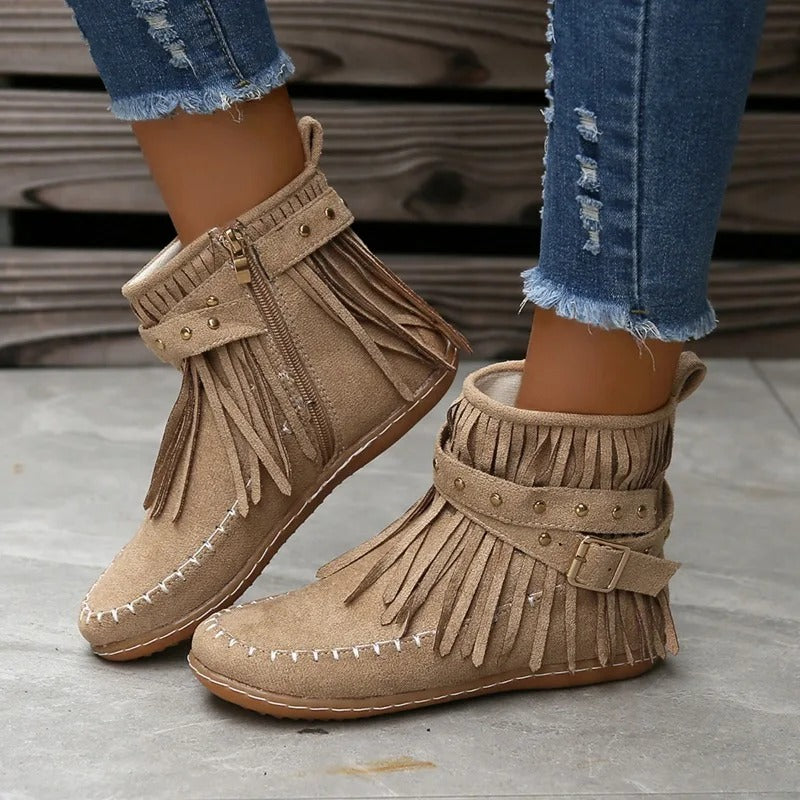 LP | Stivali mocassino con frange Boho