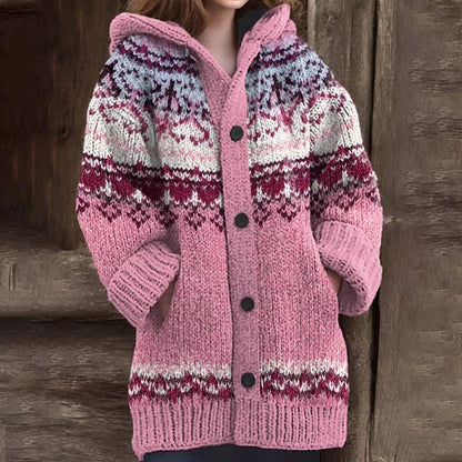 LP | Cardigan da donna vintage in jacquard