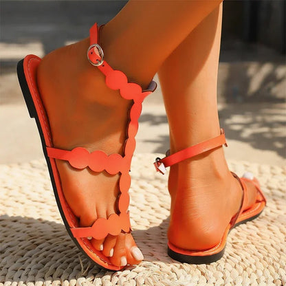 LP | Sandali con bordo dentellato