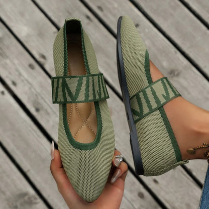 LP | Eleganti ballerine affusolate con cinturino a scacchiera