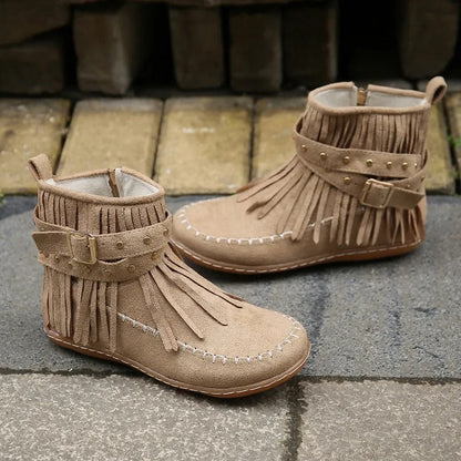 LP | Stivali mocassino con frange Boho
