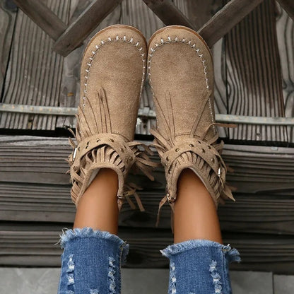 LP | Stivali mocassino con frange Boho