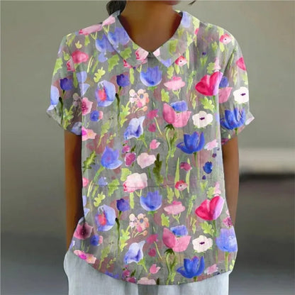 LP | Camicetta con stampa floreale per donna
