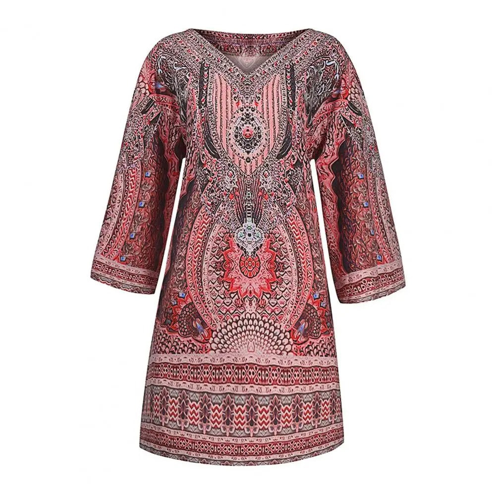 LP | Mini abito allentato in stile boho