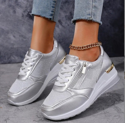 LP | Sneakers metalliche con zip