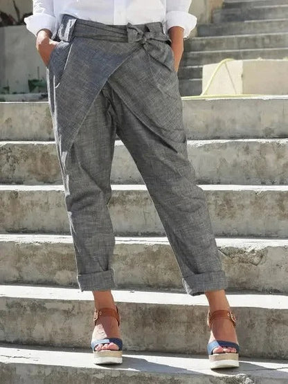 LP | Pantalone affusolato con fascia frontale