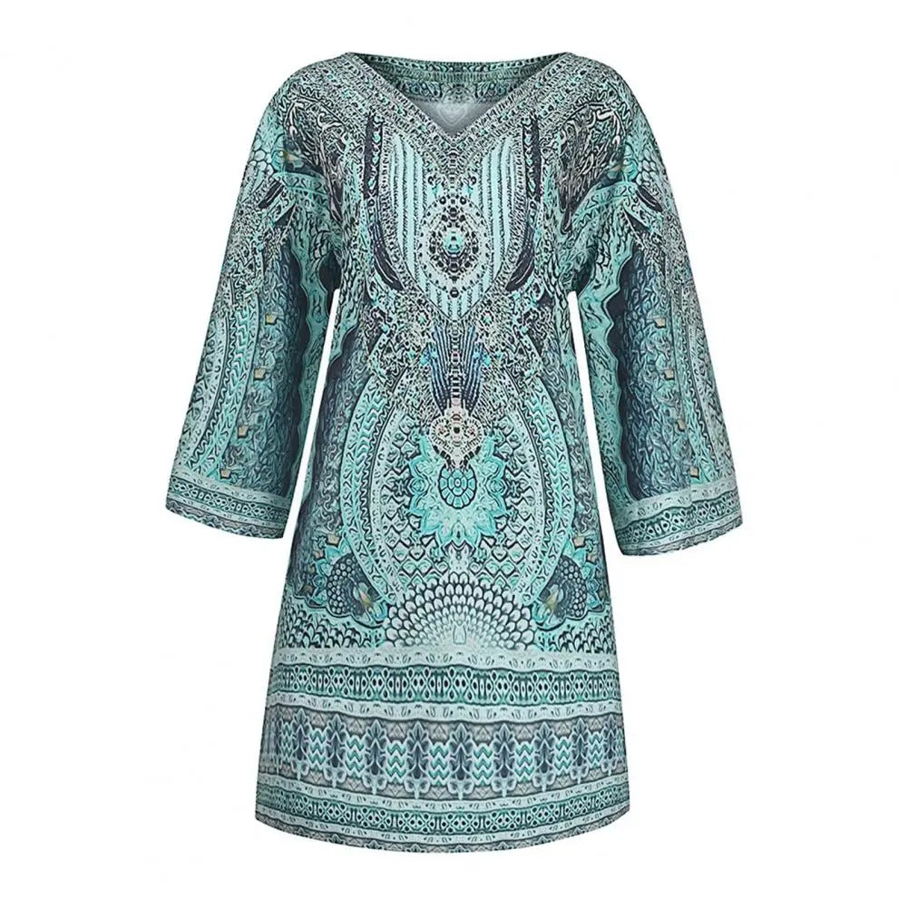 LP | Mini abito allentato in stile boho