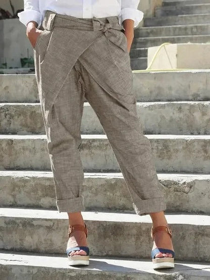 LP | Pantalone affusolato con fascia frontale