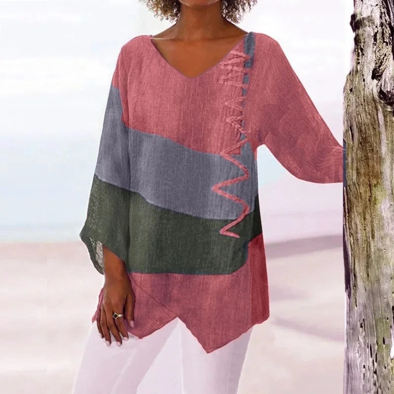 LP | Elegante camicia estiva tricolore