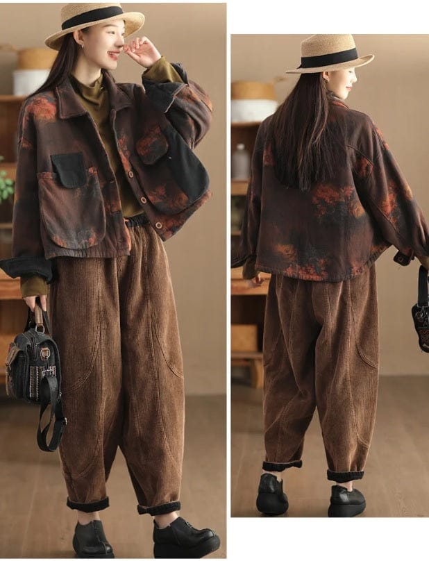 LP | Pantaloni di velluto a coste moda donna