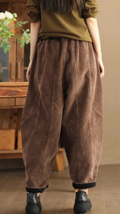LP | Pantaloni di velluto a coste moda donna