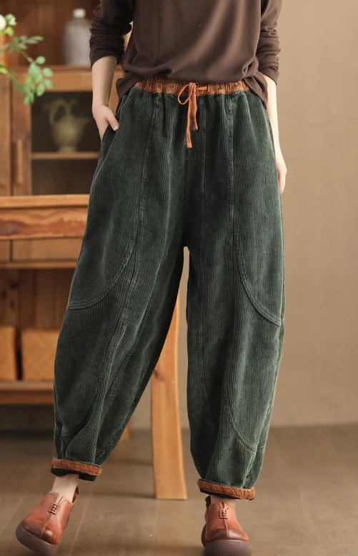 LP | Pantaloni di velluto a coste moda donna