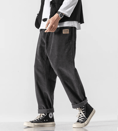 LP | Pantaloni di velluto a coste alla moda per uomo in stile vintage