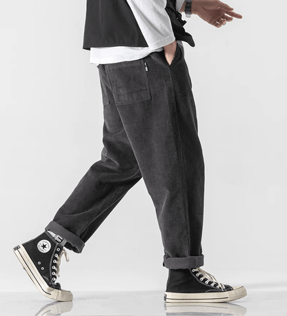 LP | Pantaloni di velluto a coste alla moda per uomo in stile vintage