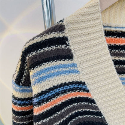 LP | Maglia a righe con scollo a V