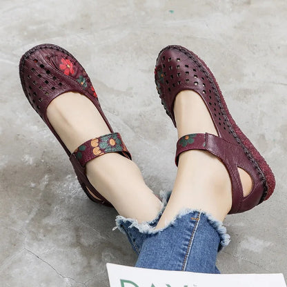 LP | Scarpe slip-on con taglio floreale