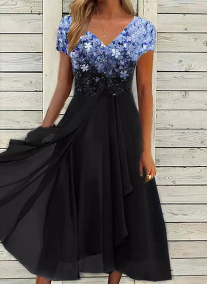 LP | Maxi abito elegante con scollo a V
