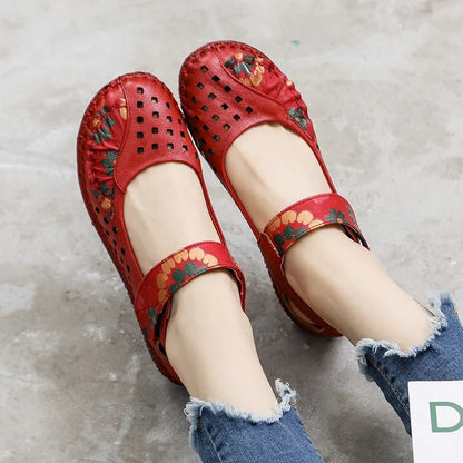 LP | Scarpe slip-on con taglio floreale