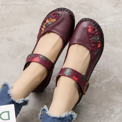 LP | Scarpe slip-on con taglio floreale