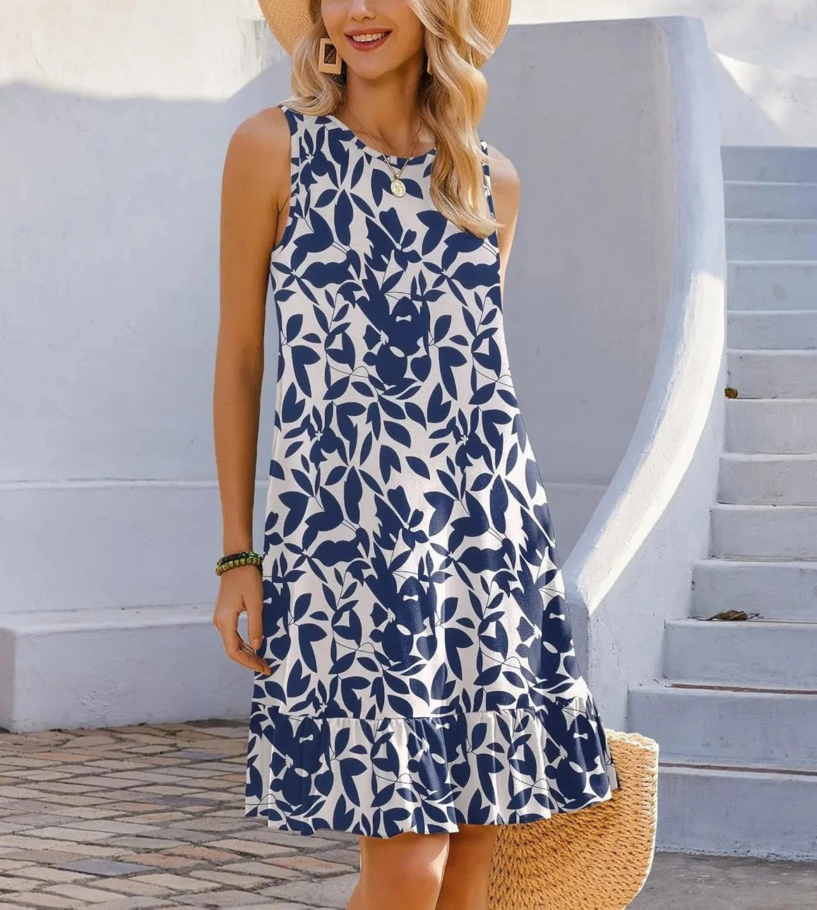 LP | Vestito midi con stampa bohémien