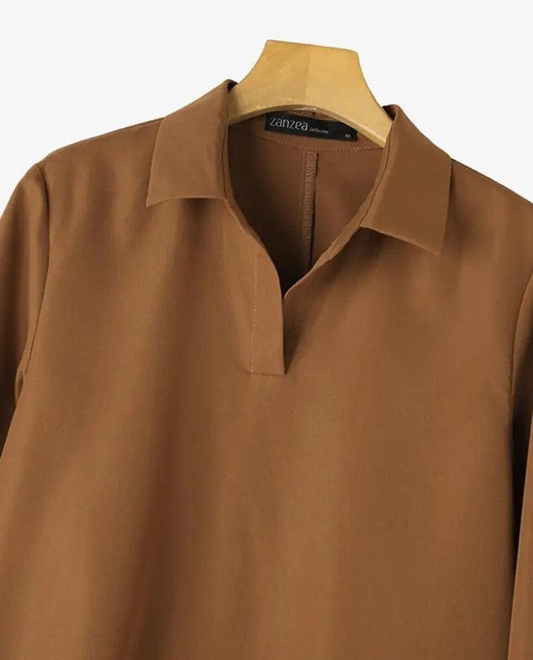 LP | Abito a camicia con maniche a 3/4