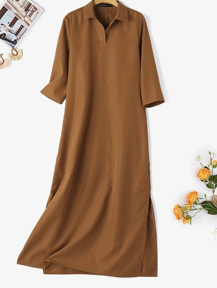 LP | Abito a camicia con maniche a 3/4