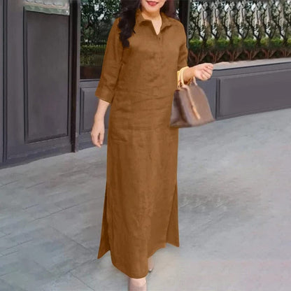 LP | Abito a camicia con maniche a 3/4